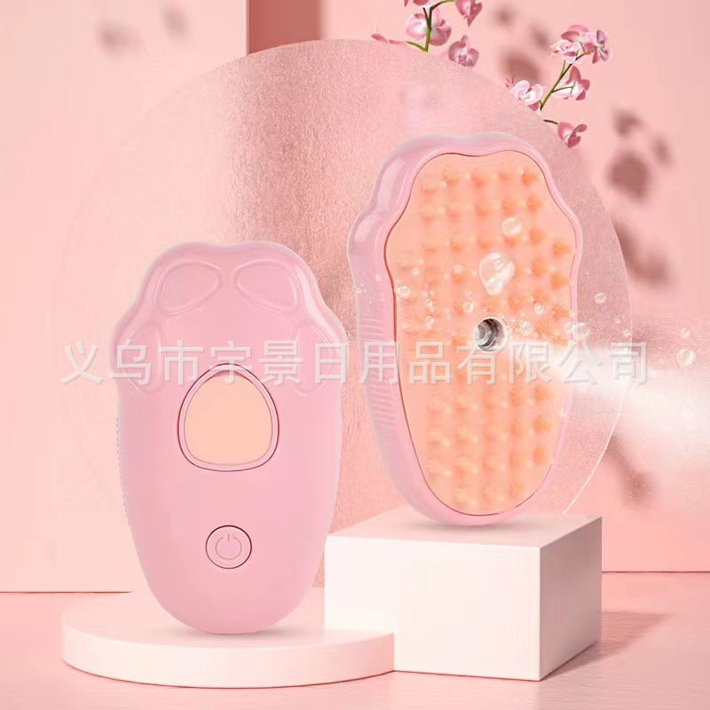 Hot-Selling Cross-Border Pet Electric Spray Comb Cat Dog One-Click Spray Non-Damaging to Skin Removes Loose Hair Massage Comb Mango Comb