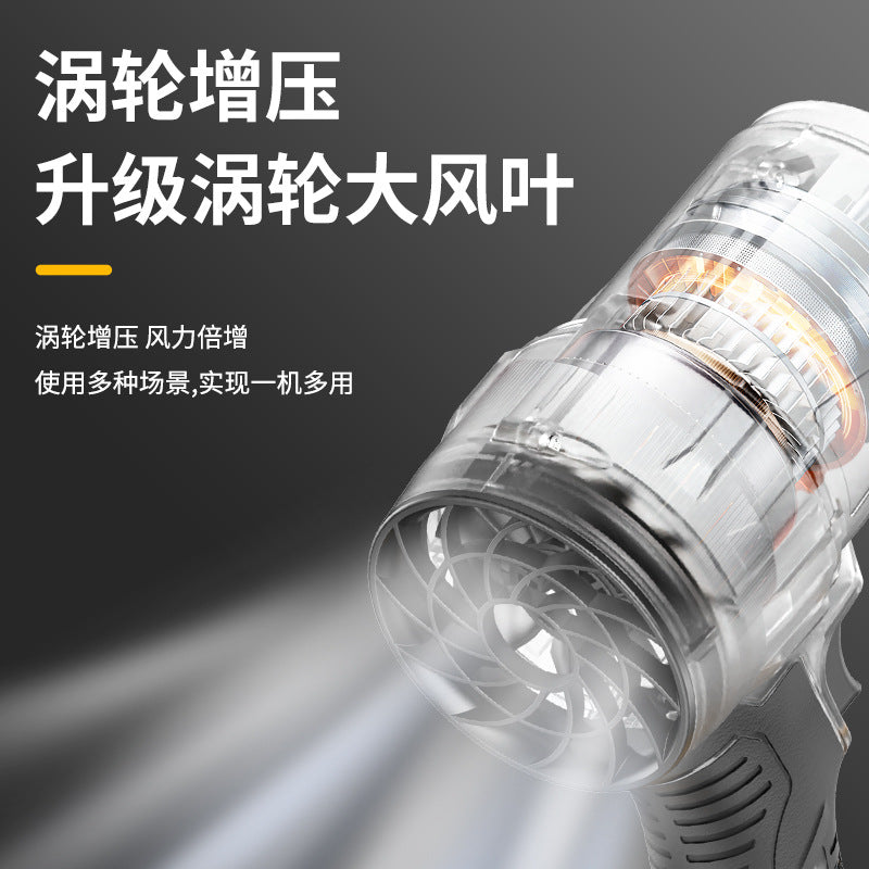 High-Power Lithium Battery Dust Blower Car Wash Water Blower Portable Household Violent Turbo Fan Machine Dropshipping