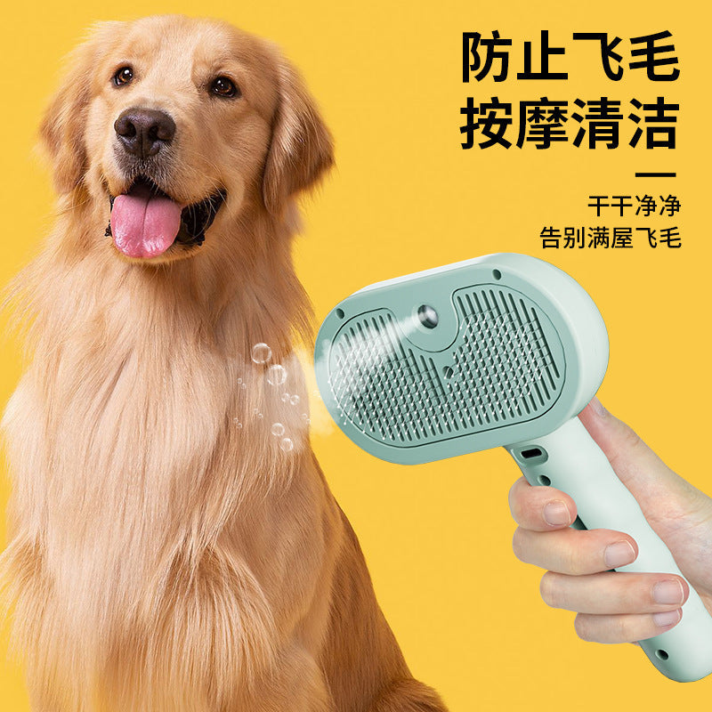 Cross-Border Spray Comb Pet Comb Cat Dog Non-Shedding Needle Comb Pet Grooming Tool Cat Comb Pet Supplies