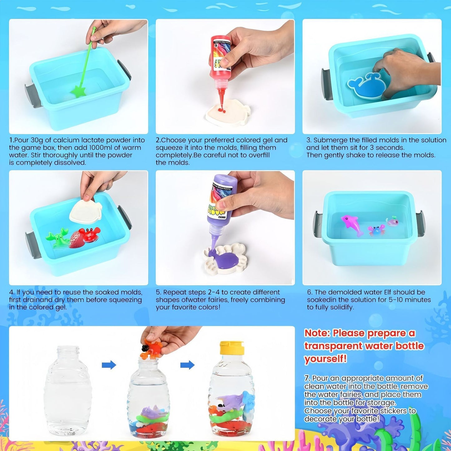 Magic Water Elf Toy Magical Water Baby DIY