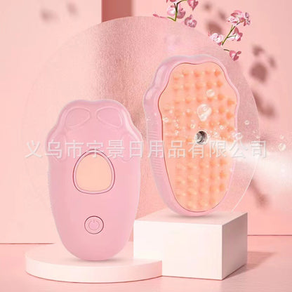 Hot-Selling Cross-Border Pet Electric Spray Comb Cat Dog One-Click Spray Non-Damaging to Skin Removes Loose Hair Massage Comb Mango Comb