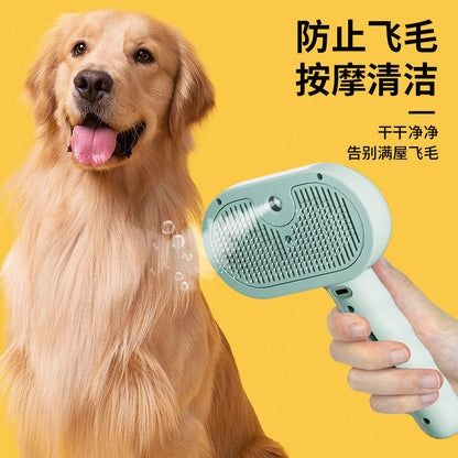 Cross-Border Spray Comb Pet Comb Cat Dog Non-Shedding Needle Comb Pet Grooming Tool Cat Comb Pet Supplies